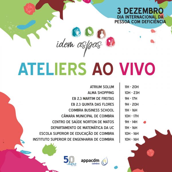 APPACDM de Coimbra realiza ateliers ao vivo dos seus produtos